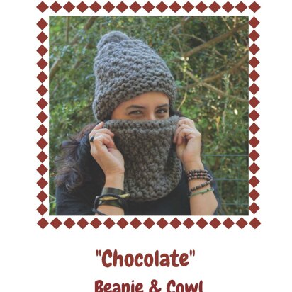 Chocolate Beanie and Cowl in Borgo de’ Pazzi – Firenze Naturalia Alpaca - Downloadable PDF