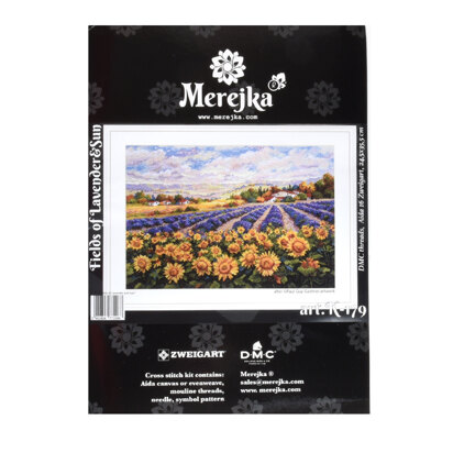 Merejka Fields of Lavender and Sun Cross Stitch Kit