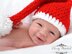 Christmas Stocking Cocoon & Santa Hat Photo Prop