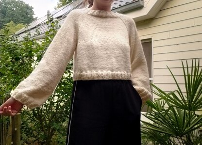 Simple cropped sweater