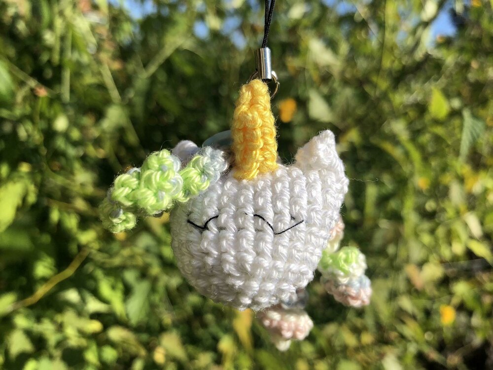 Unicorn deals head keychain