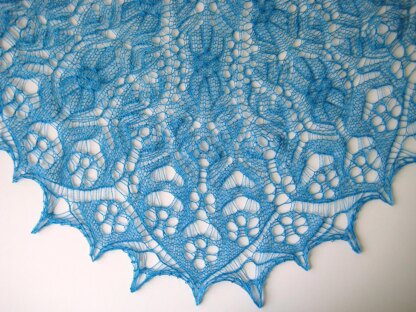 Tender Myosotis Shawl