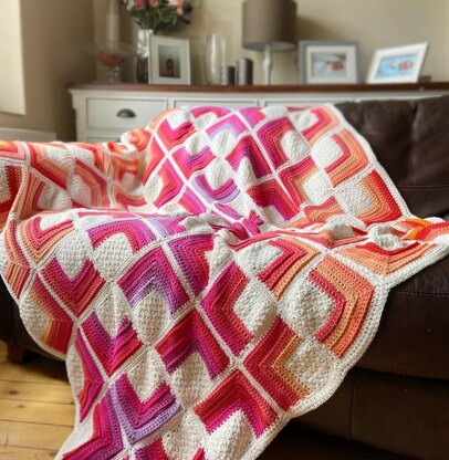 Hot Squares Blanket