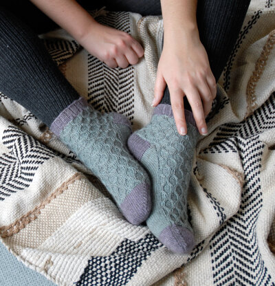 Lavender and Mint Socks #1