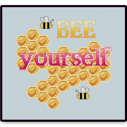 Bee Yourself - PDF Cross Stitch Pattern