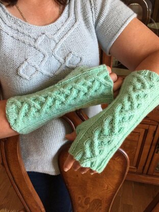 Carnegie Cabled Mitts
