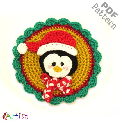 Penguin Patch crochet applique