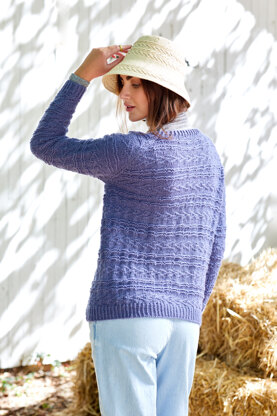 Women's Cardigan Delft in Universal Yarn Deluxe Worsted Superwash - Downloadable PDF