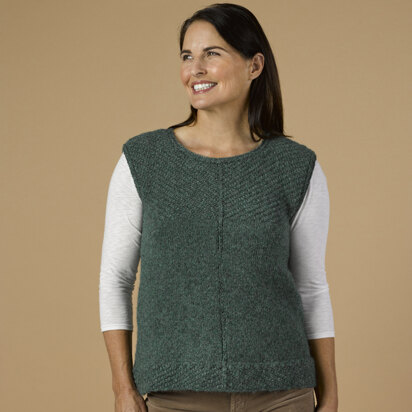 1053 Sea Ice - Waistcoat Knitting Pattern for Women in Valley Yarns Peru