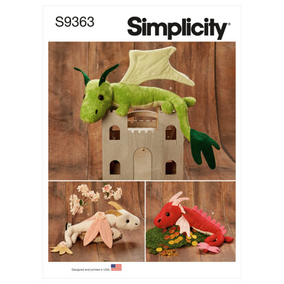 Simplicity Plush Dragons S9363 - Sewing Pattern