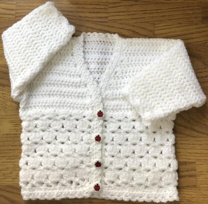 Lovely Patterned Cardigan for Baby or Child (1035)