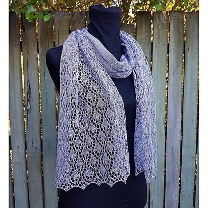 Lavender Stole - knitting pattern