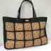 Granny square raffia bag