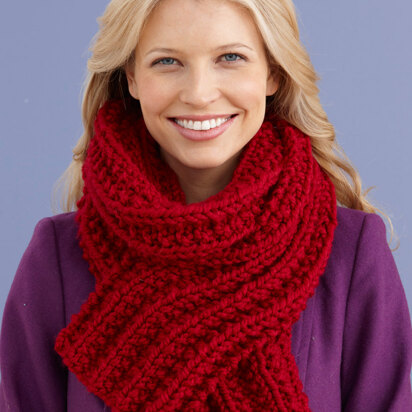 Brisbane Scarf in Lion Brand Wool-Ease Thick & Quick - 90619H