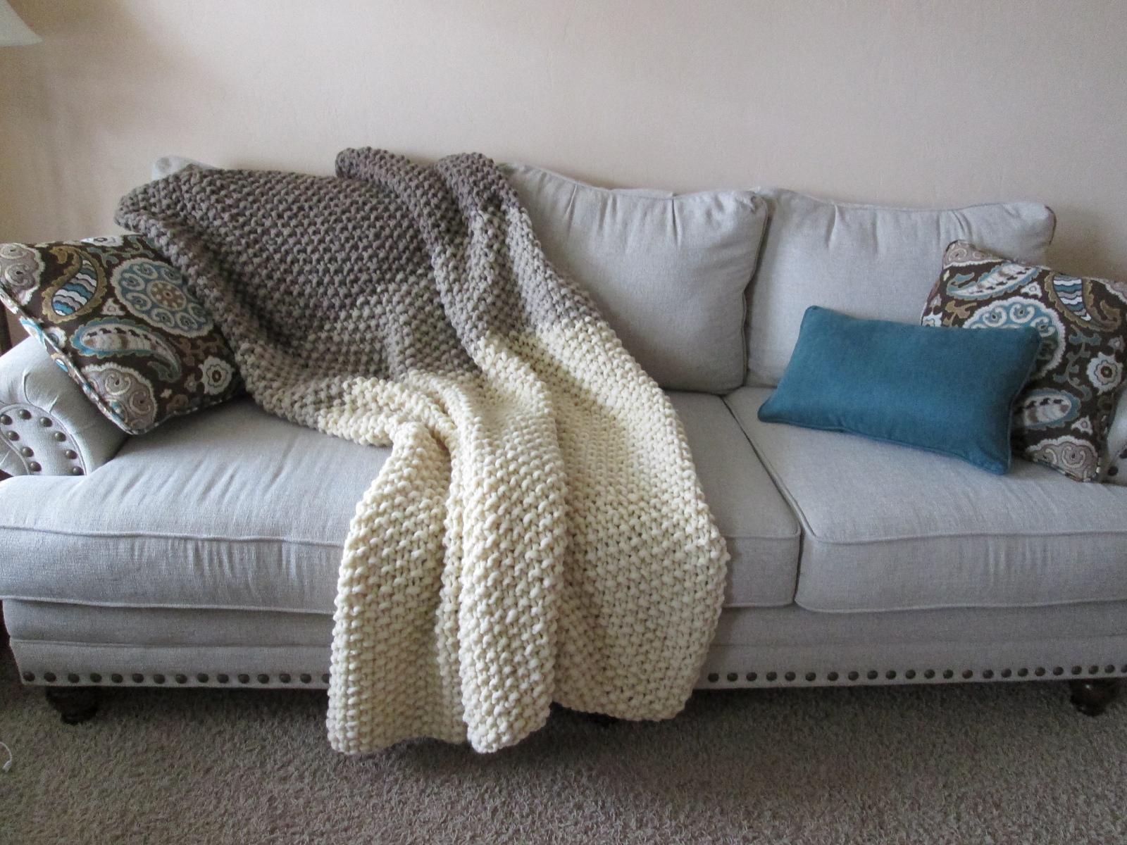 вязание покрывала на диван