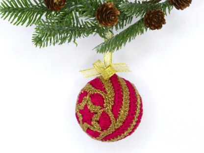 Christmas Balls Ornaments with African Flowers 2