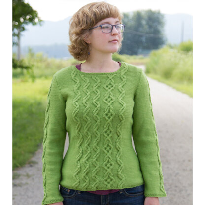 WEBS DIR09 Changing Tack by Fiona Ellis - Jumper Knitting Pattern for Women in Valley Yarns Brimfield