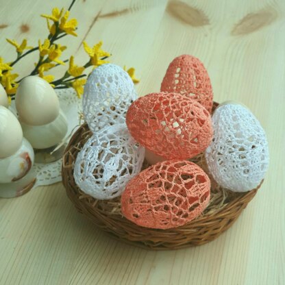 Lace Easter eggs