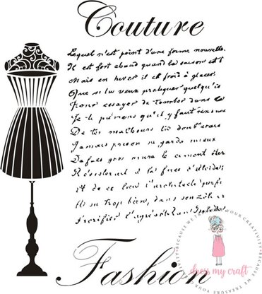 Dress My Craft Stencil A4 - Couture Fashion