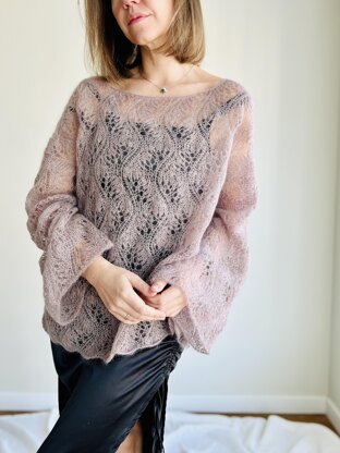 Lace mohair jumper