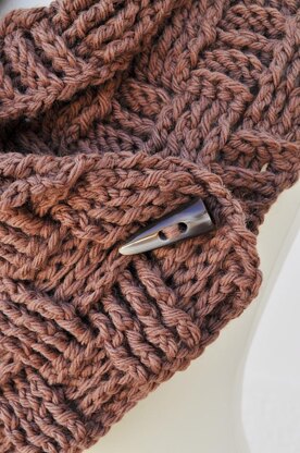 Easy Crochet Basketweave Neckwarmer