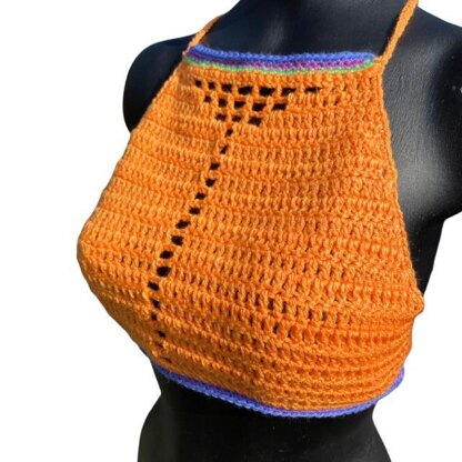 Festival Halter Neck Crochet Top