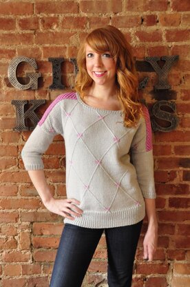 All You Knit Is Love Heart-Gyle Sweater