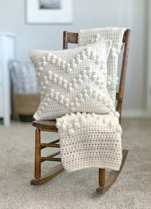 The Chevron Bobble Blanket 062