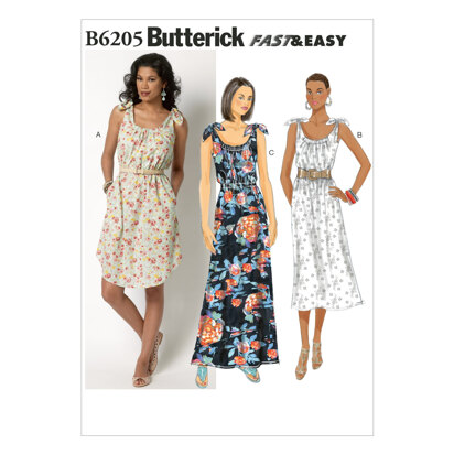 Butterick Kleid für Damen B6205 - Schnittmuster