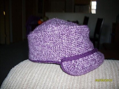 My Purple Newsboy Hat