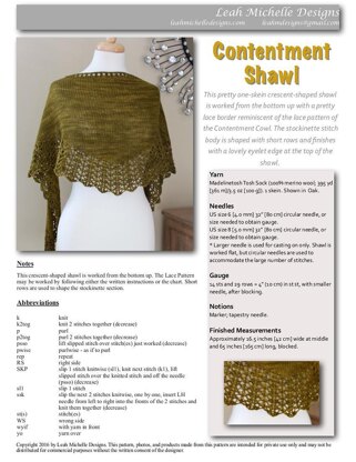 Contentment Shawl