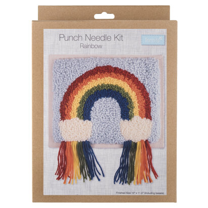 Trimits Punch Needle Kit: Rainbow - 20.32 x 25.4cm (8 x 10in)