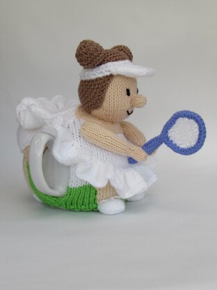 Wimbledon Tennis Player Tea Cosy Knitting Pattern