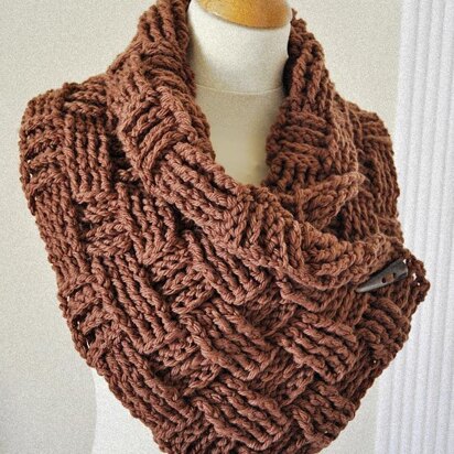 Easy Crochet Basketweave Neckwarmer