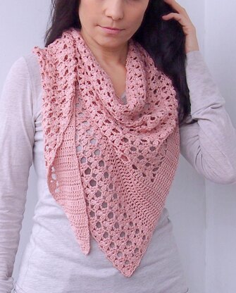 Flower dew shawl