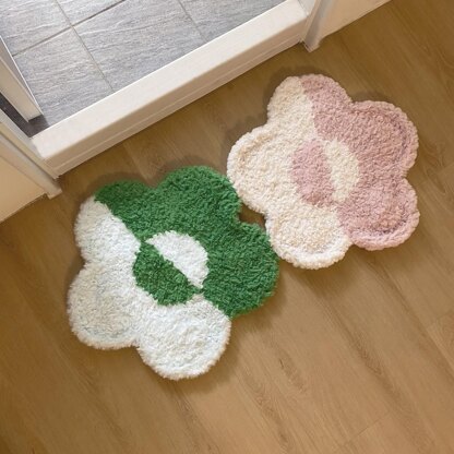 Flower Crochet Rug  #CCFR-01