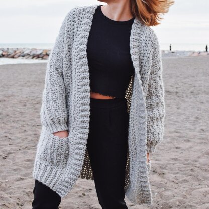 Chunky Wheat Petals Cardigan