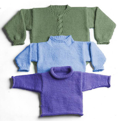 Yankee Knitter Designs 30 Easy Bulky Sweater for the Family