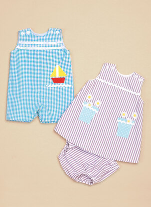 Butterick Baby Overalls, Dress and Panties B6905 - Paper Pattern, Size NB-S-M-L-XL