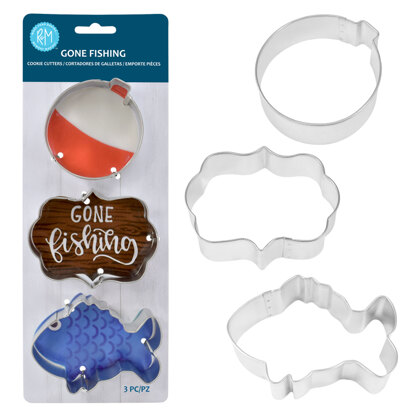R&M Gone Fishing Cookie Cutters Set of 3