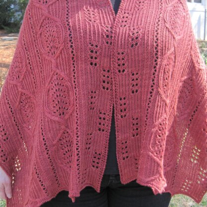 Sakai Cable Lace Shawl