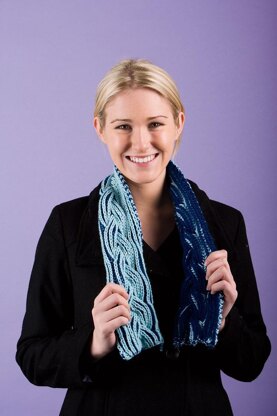 Reversible Braided Cable Scarf