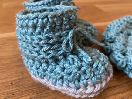 Himmel Babyschuhe und Mütze #2
