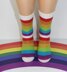 Mens Simple Rainbow Socks Circular
