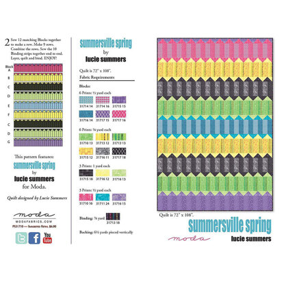 Moda Fabrics Summersville Spring Quilt - Downloadable PDF