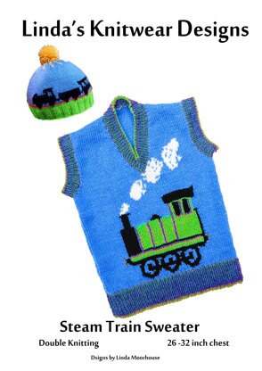 Steam-train sweater & hat