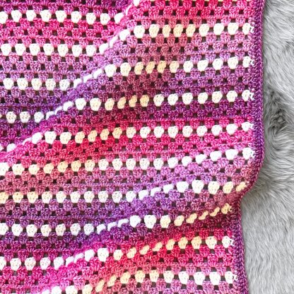 Granny Stripe Baby Blanket