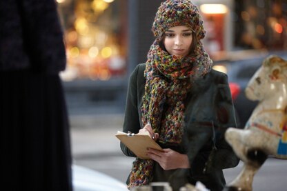 Hat and Scarf in Schachenmayr Soraya - 2205