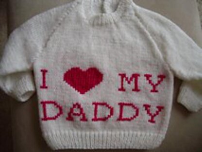 “I ♥ My Daddy” Sweater