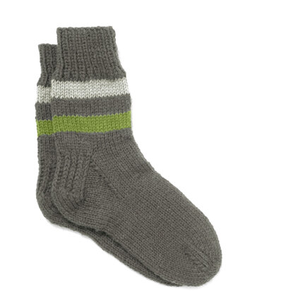 Men's Business Casual Socks in Lion Brand Wool-Ease - 90188AD
